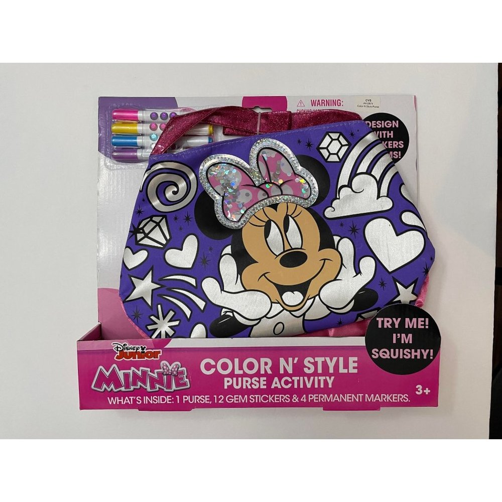 NIB- Minnie Mouse Color and Style Purse Activity
